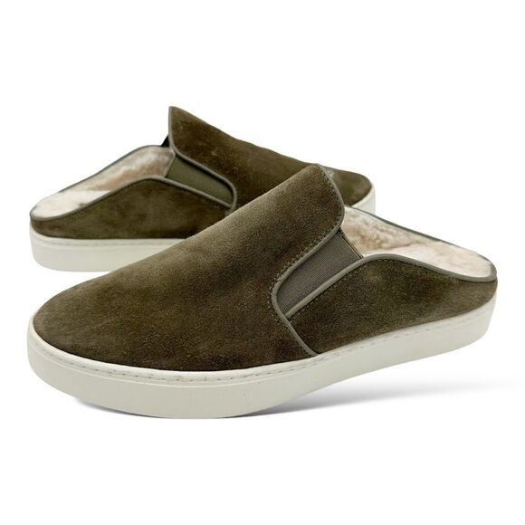 Vince Women’s Garvey 2 Genuine Shearling Lined Slip-On Sneaker Sz 6 - Picture 3 of 12